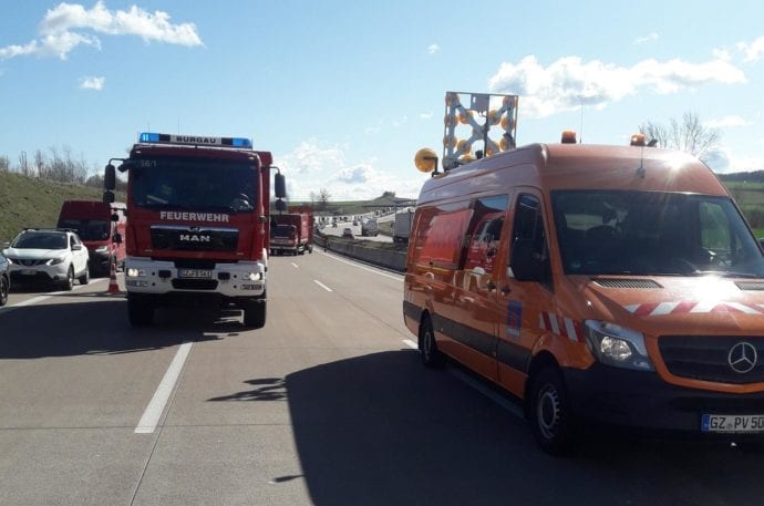 Lkw Pkw Unfall A8 Limbach 13032020 8