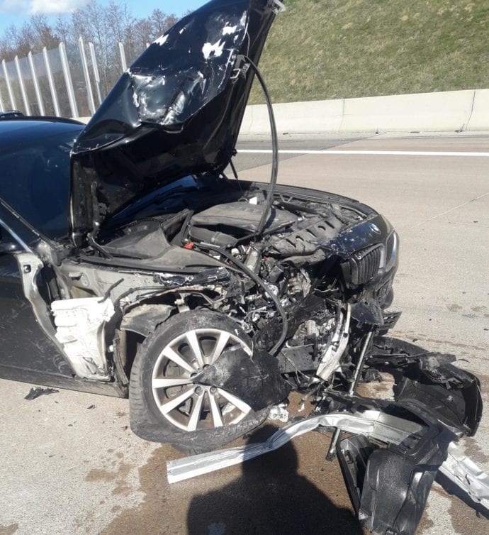 Lkw Pkw Unfall A8 Limbach 13032020 9