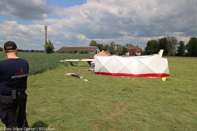 Absturz eines Segelfliegers in Günzburg – Pilot sirbt