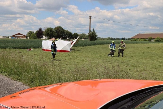 Absturz eines Segelfliegers in Günzburg – Pilot sirbt