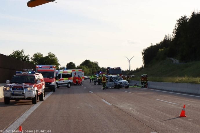 Unfall A8 Burgau-Zusmarshausen 24052020 2