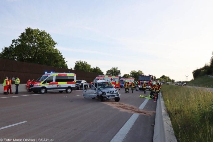 Unfall A8 Burgau-Zusmarshausen 24052020 3