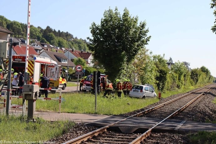 Unfall Oberelchingen Bahnübergang 19052020 3