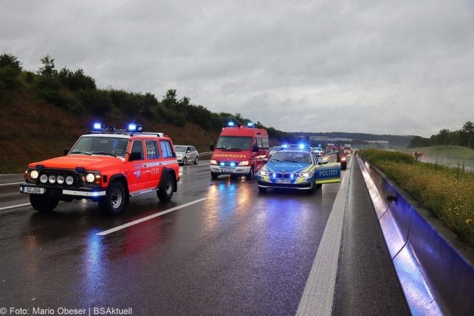 Unfall A8 Guenzburg-Leipheim 14062020 2