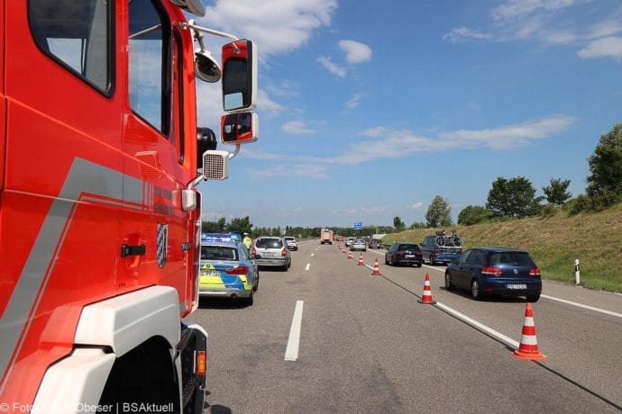 Unfall A8 Guenzburg-Leipheim 27062020 3