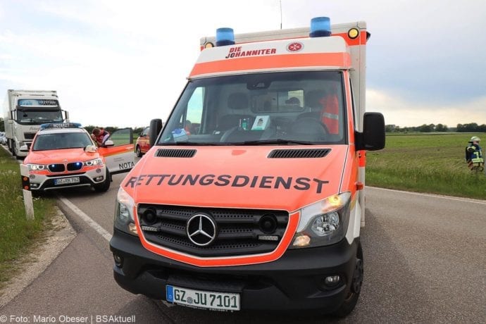 Unfall B16 Gundelfingen Traktor übersieht Pedelec-Fahrer 03062020 4