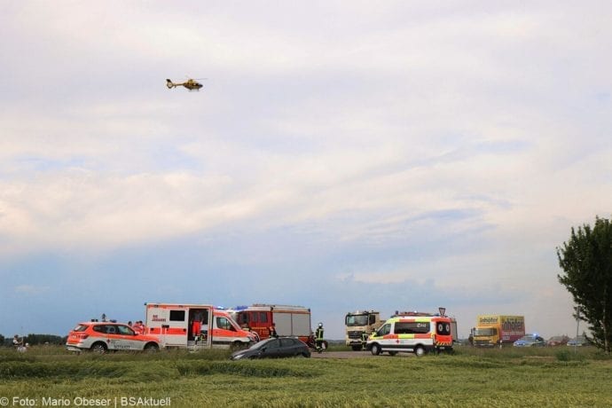 Unfall B16 Gundelfingen Traktor übersieht Pedelec-Fahrer 03062020 5