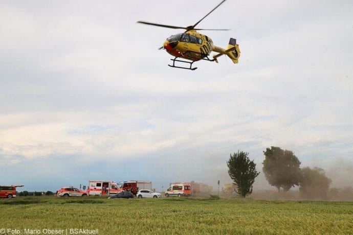 Unfall B16 Gundelfingen Traktor übersieht Pedelec-Fahrer 03062020 6