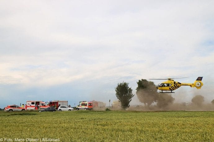 Unfall B16 Gundelfingen Traktor übersieht Pedelec-Fahrer 03062020 8