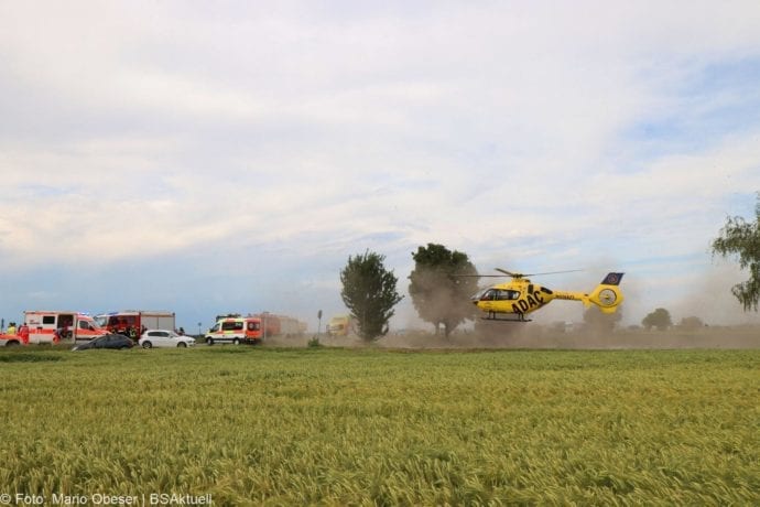 Unfall B16 Gundelfingen Traktor übersieht Pedelec-Fahrer 03062020 9