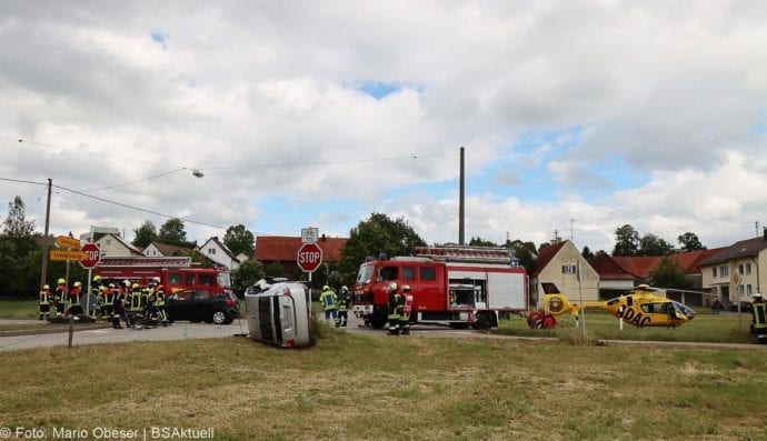 Unfall ST2025 Münsterhausen – Hagenrieder Kreuzung 05062020 13