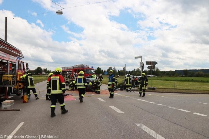 Unfall ST2025 Münsterhausen – Hagenrieder Kreuzung 05062020 17