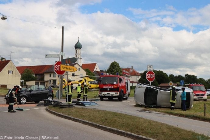 Unfall ST2025 Münsterhausen – Hagenrieder Kreuzung 05062020 3
