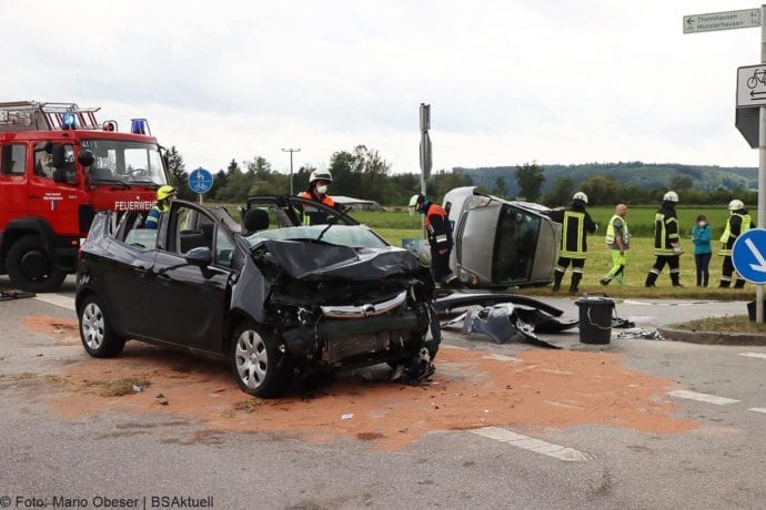 Unfall ST2025 Münsterhausen – Hagenrieder Kreuzung 05062020 4