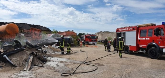 Brand Baucontainer Thannhausen 09072020 2