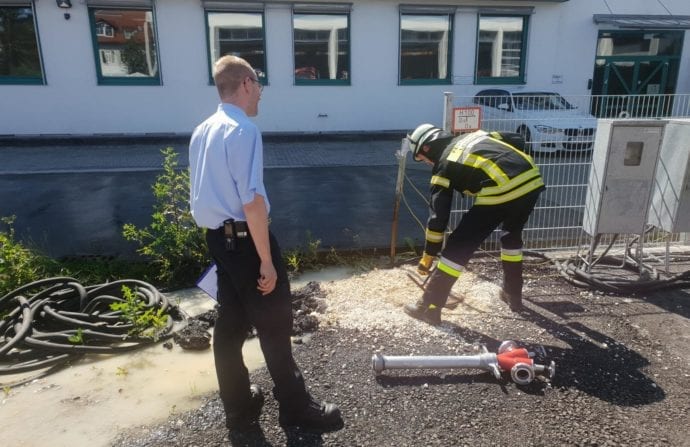 Modulare Truppausblindung Feuerwehr Guenzburg Juli 2020
