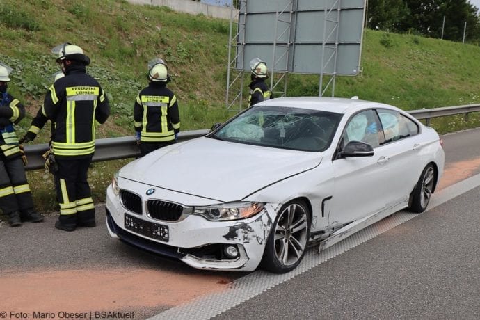 Unfall A8 Leipheim – Guenzburg 28072020 2