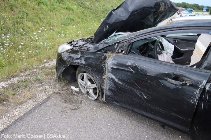 Unfall A8 Leipheim-Kreuz Ulm-Elchingen 26072020 17