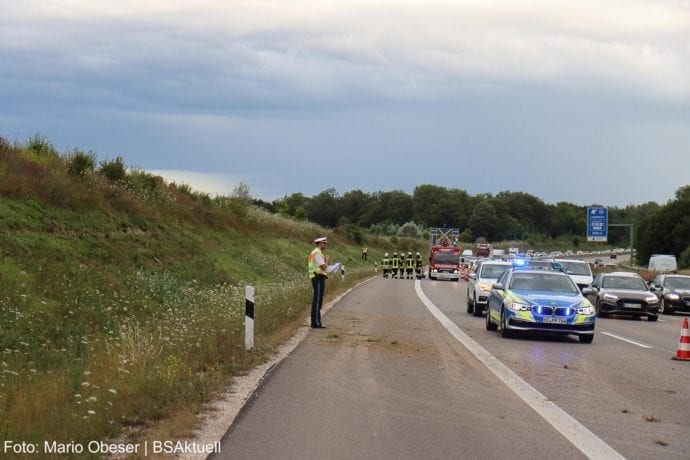 Unfall A8 Leipheim-Kreuz Ulm-Elchingen 26072020 5