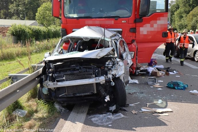 Unfall B28 Ueberleitung A7 Hittistetten 18072020 17