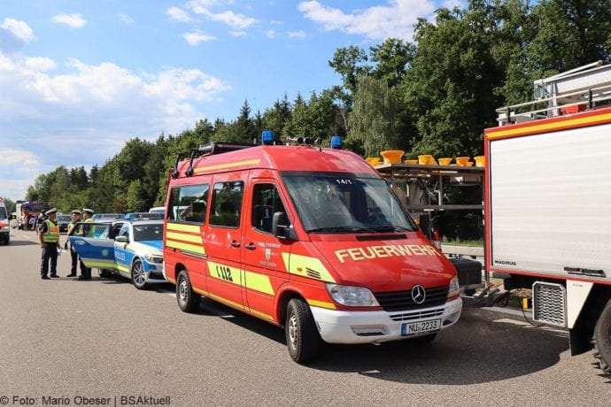 Unfall B28 Ueberleitung A7 Hittistetten 18072020 28