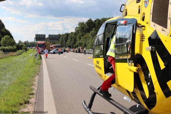 Unfall B28 Ueberleitung A7 Hittistetten 18072020 3