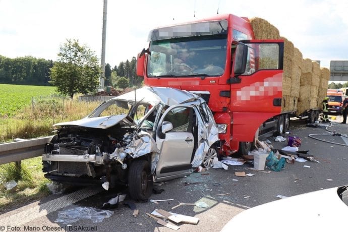 Unfall B28 Ueberleitung A7 Hittistetten 18072020 6