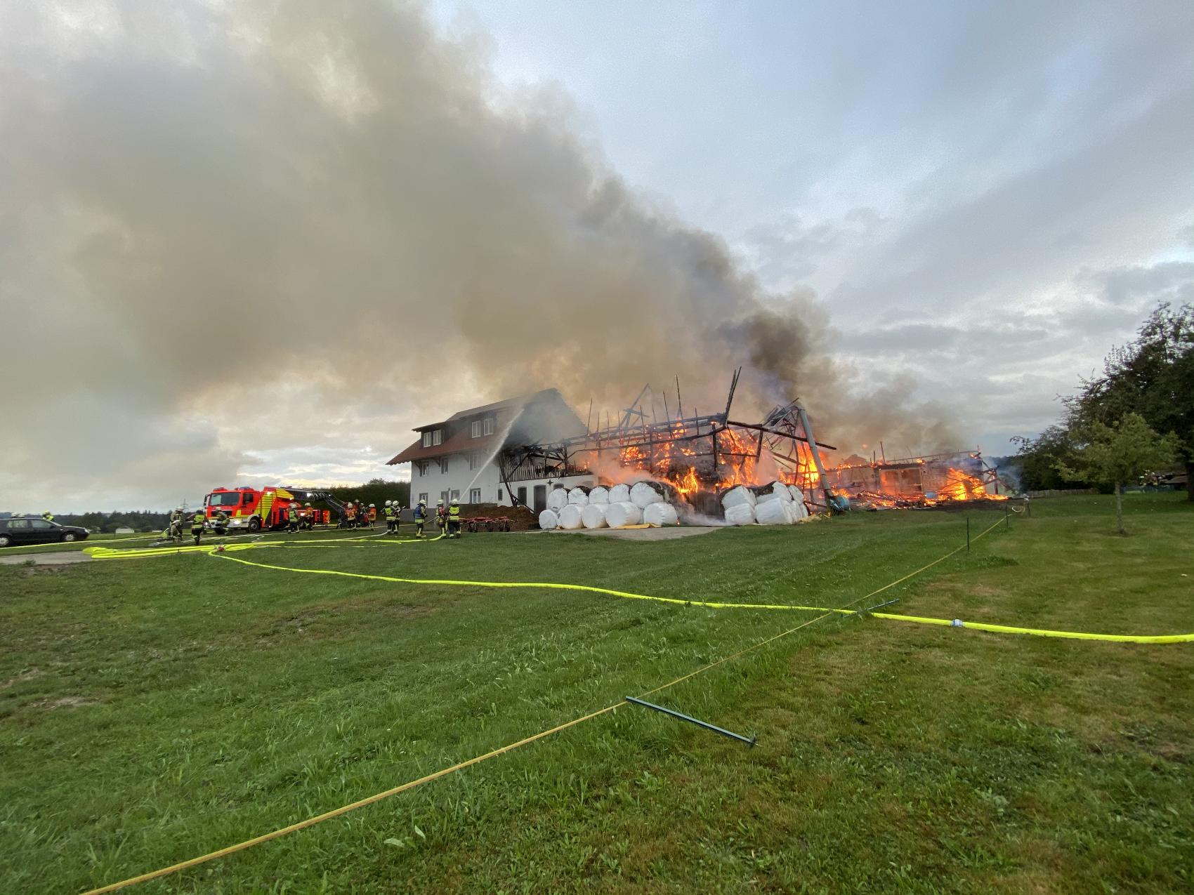 Brand in Opfenbach fordert 500000 Euro Schaden