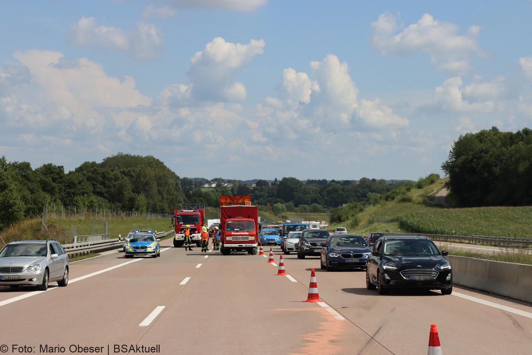 Unfall A8 Burgau – Guenzburg bei Grossanhausen 15082020 28