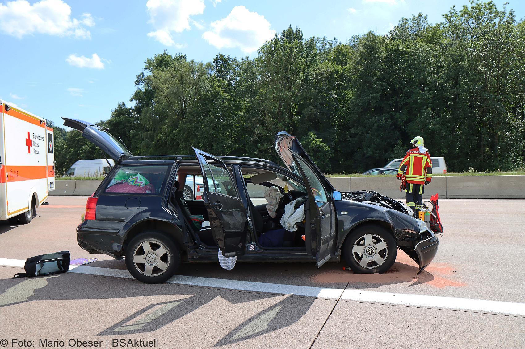 Unfall A8 Burgau – Guenzburg bei Grossanhausen 15082020 29