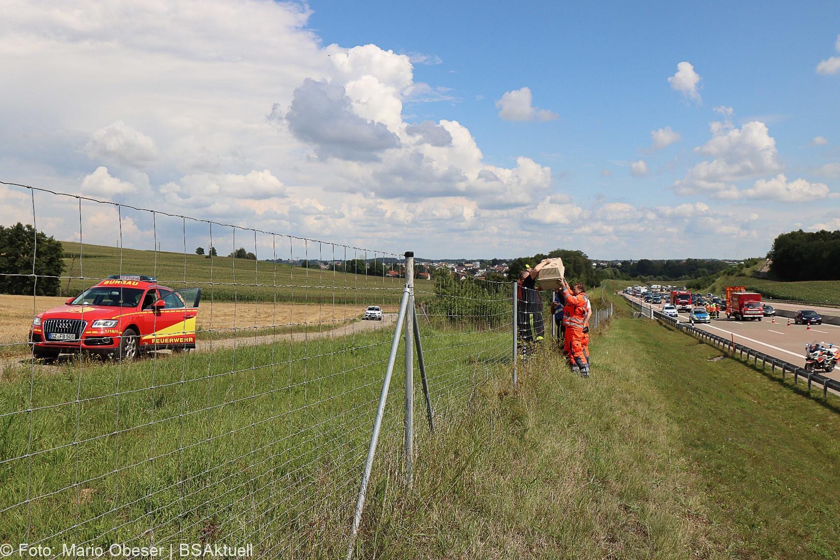 Unfall A8 Burgau – Guenzburg bei Grossanhausen 15082020 6