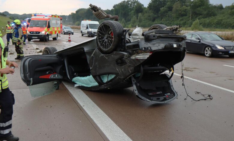 Unfall A8 Guenzburg Burgau Limbach 14082020 3