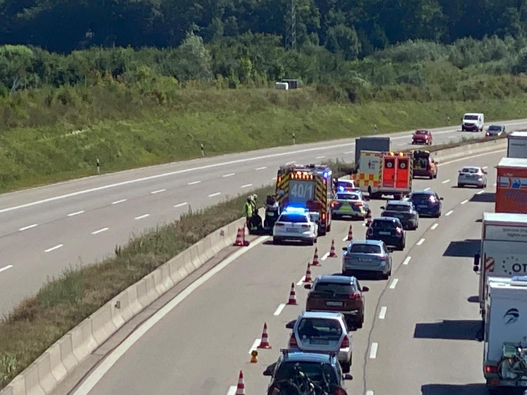 Unfall A8 Kreuz Elchingen Leipheim 21082020 4