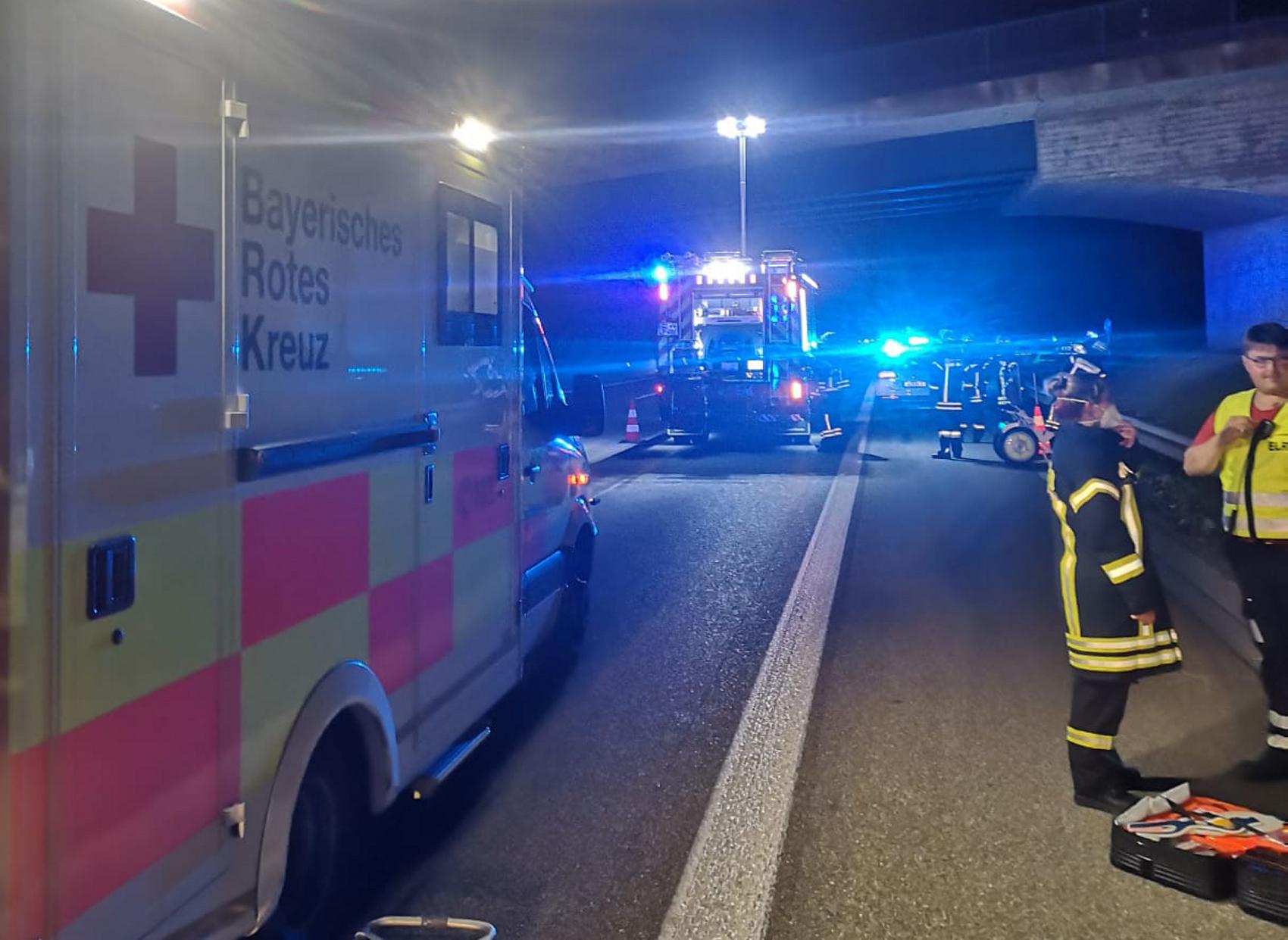 Unfall A8 Moped Leipheim 08082020 4