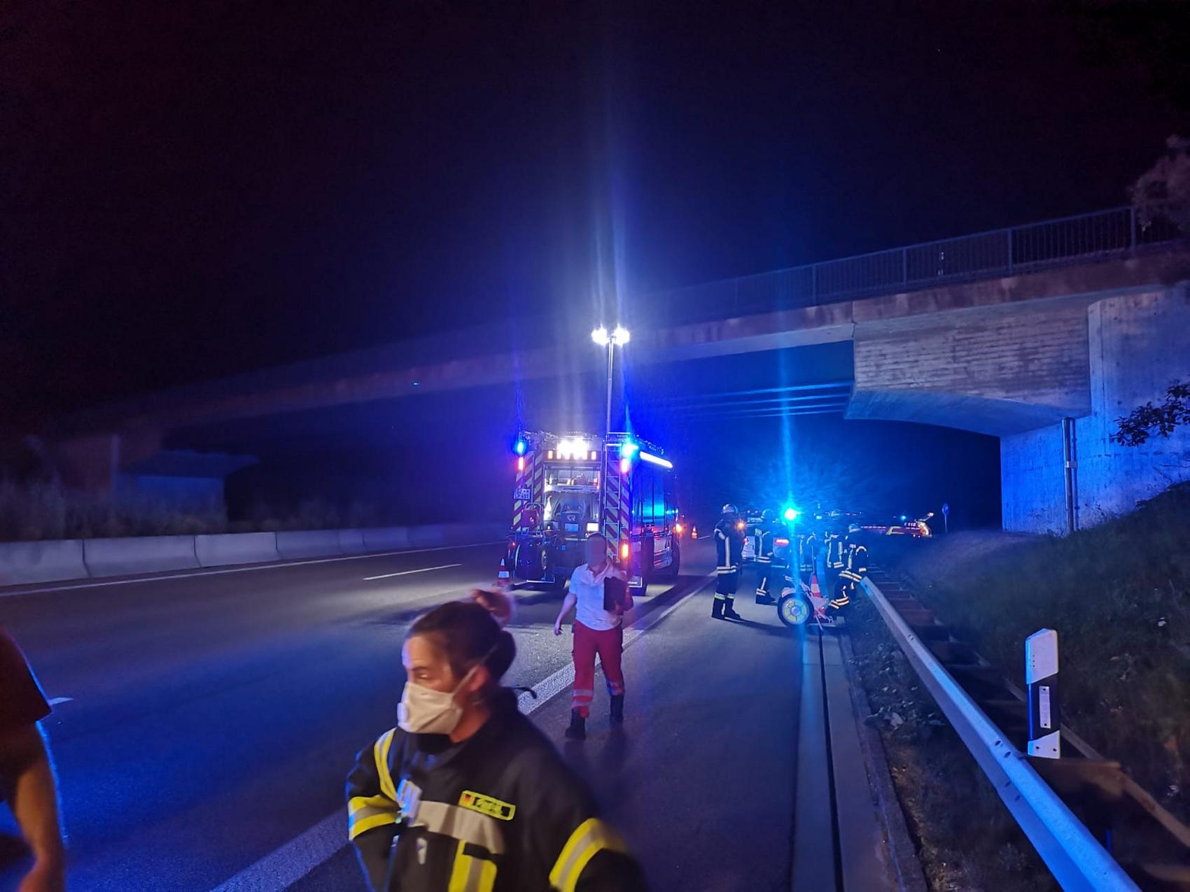 Unfall A8 Moped Leipheim 08082020 5