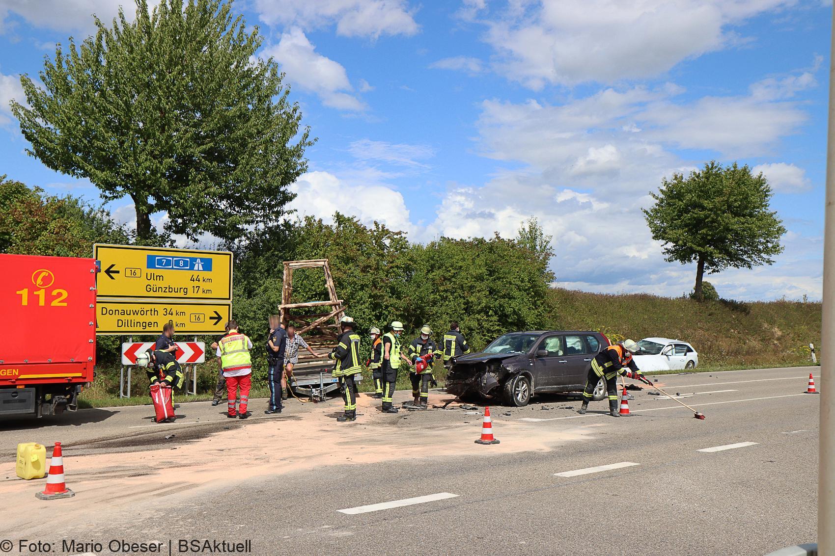 Unfall B16 Lauingen Dillingen 23082020 1