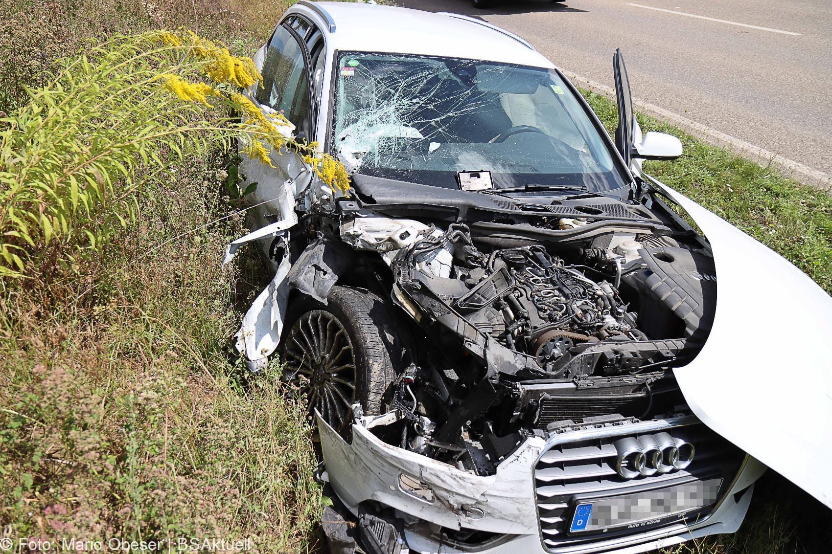 Unfall B16 Lauingen Dillingen 23082020 14