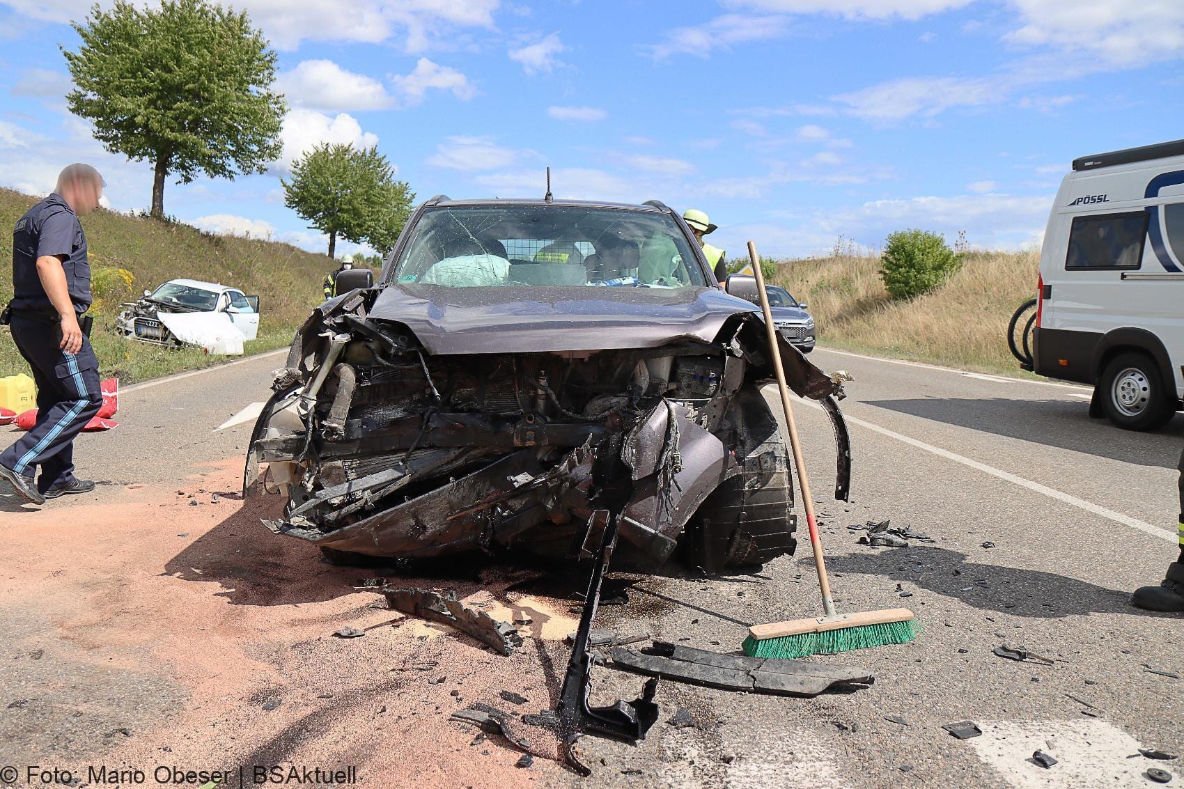 Unfall B16 Lauingen Dillingen 23082020 15