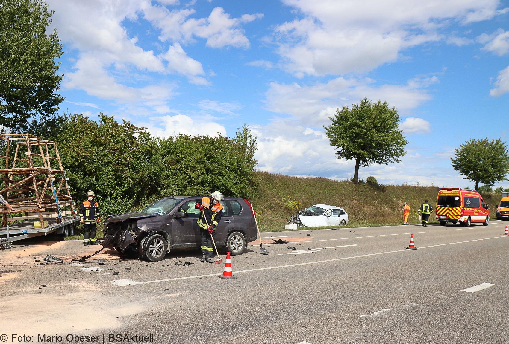 Unfall B16 Lauingen Dillingen 23082020 2