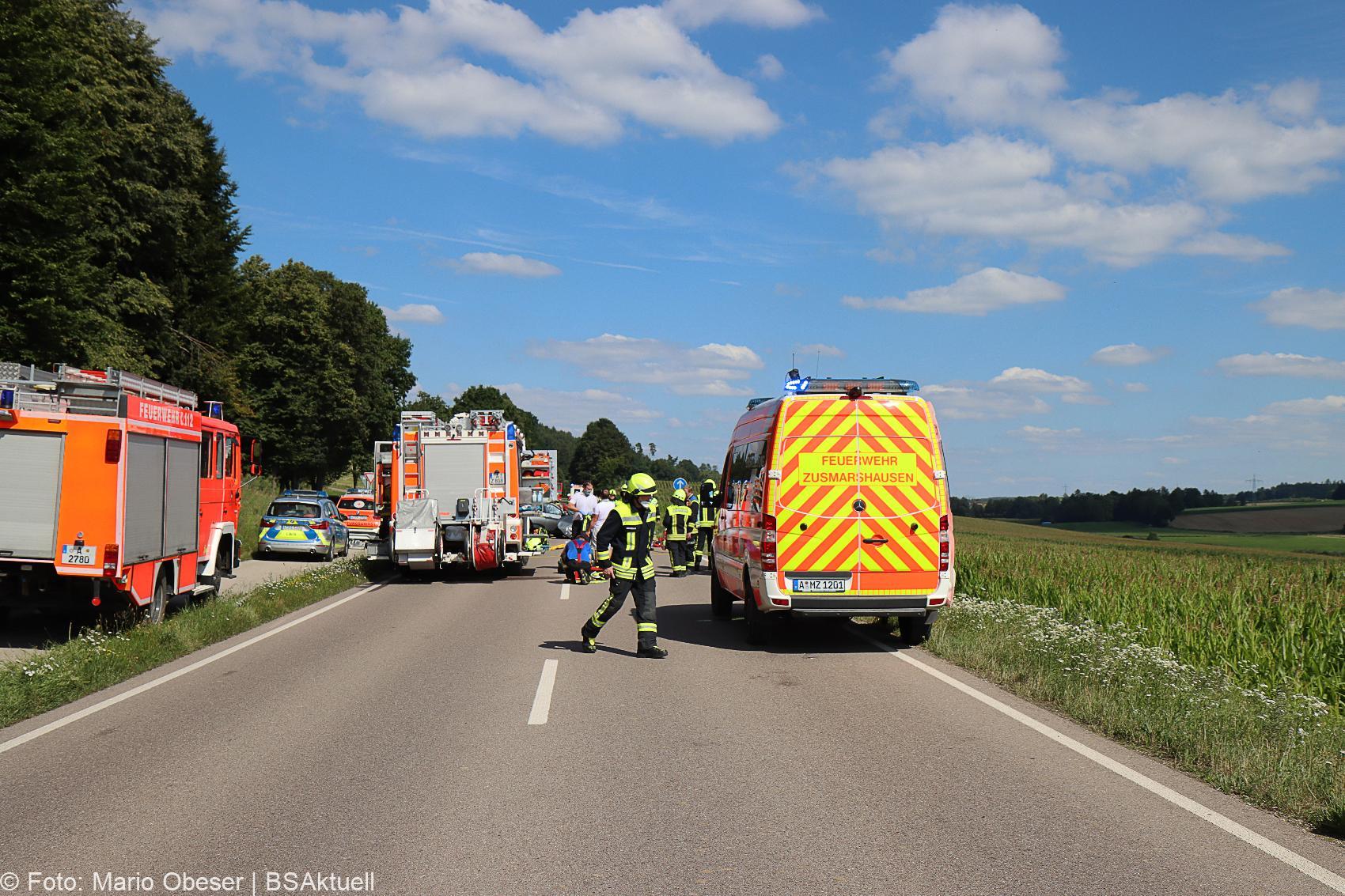 Unfall Zusmarshausen – Horgau st2510 06082020 1