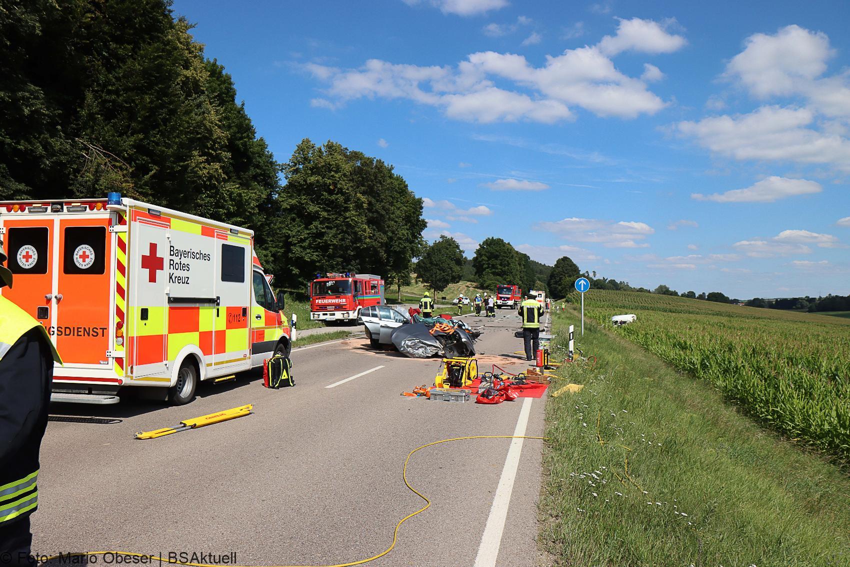 Unfall Zusmarshausen – Horgau st2510 06082020 2