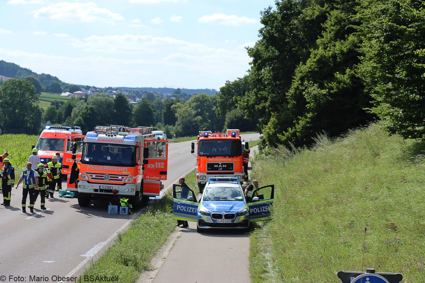 Unfall Zusmarshausen – Horgau st2510 06082020 25
