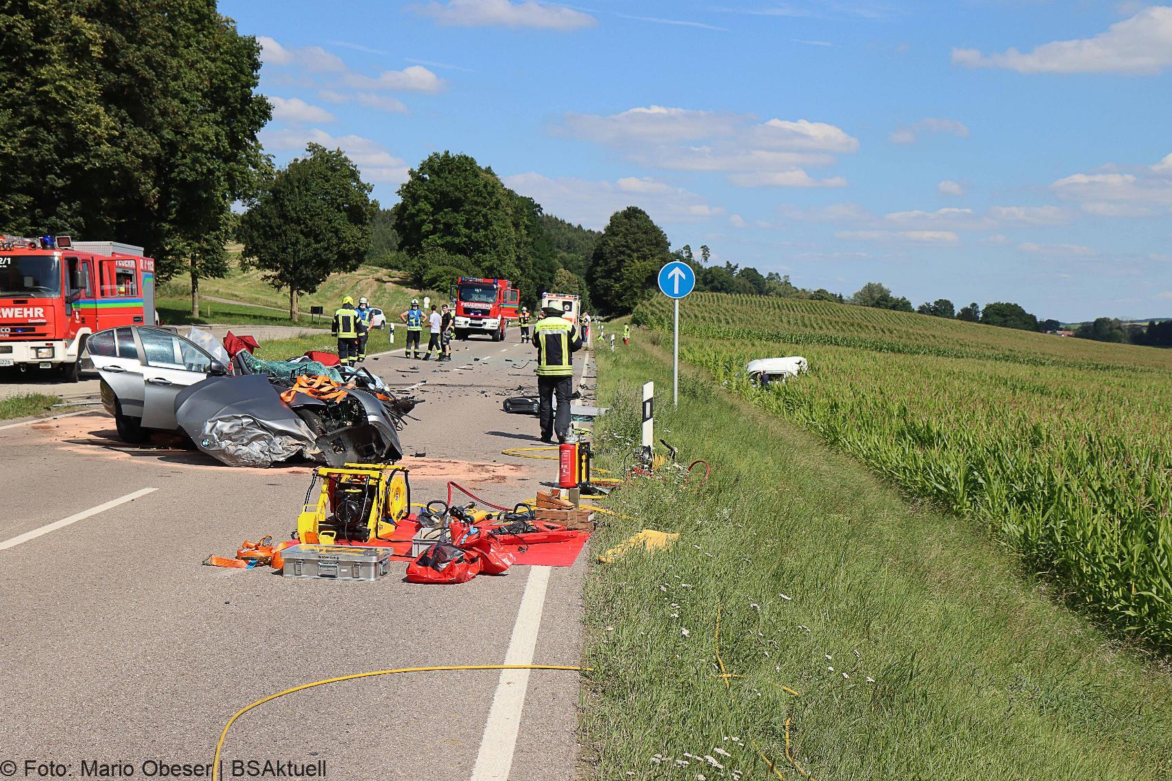 Unfall Zusmarshausen – Horgau st2510 06082020 4