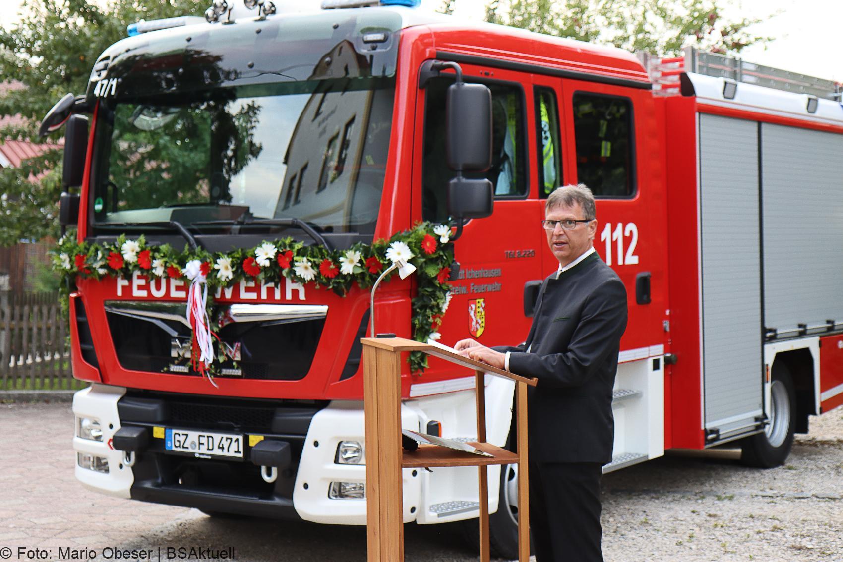 Fahrzeugweihe Feuerwehr Deubach – Bürgermeister Robert Strobel 1