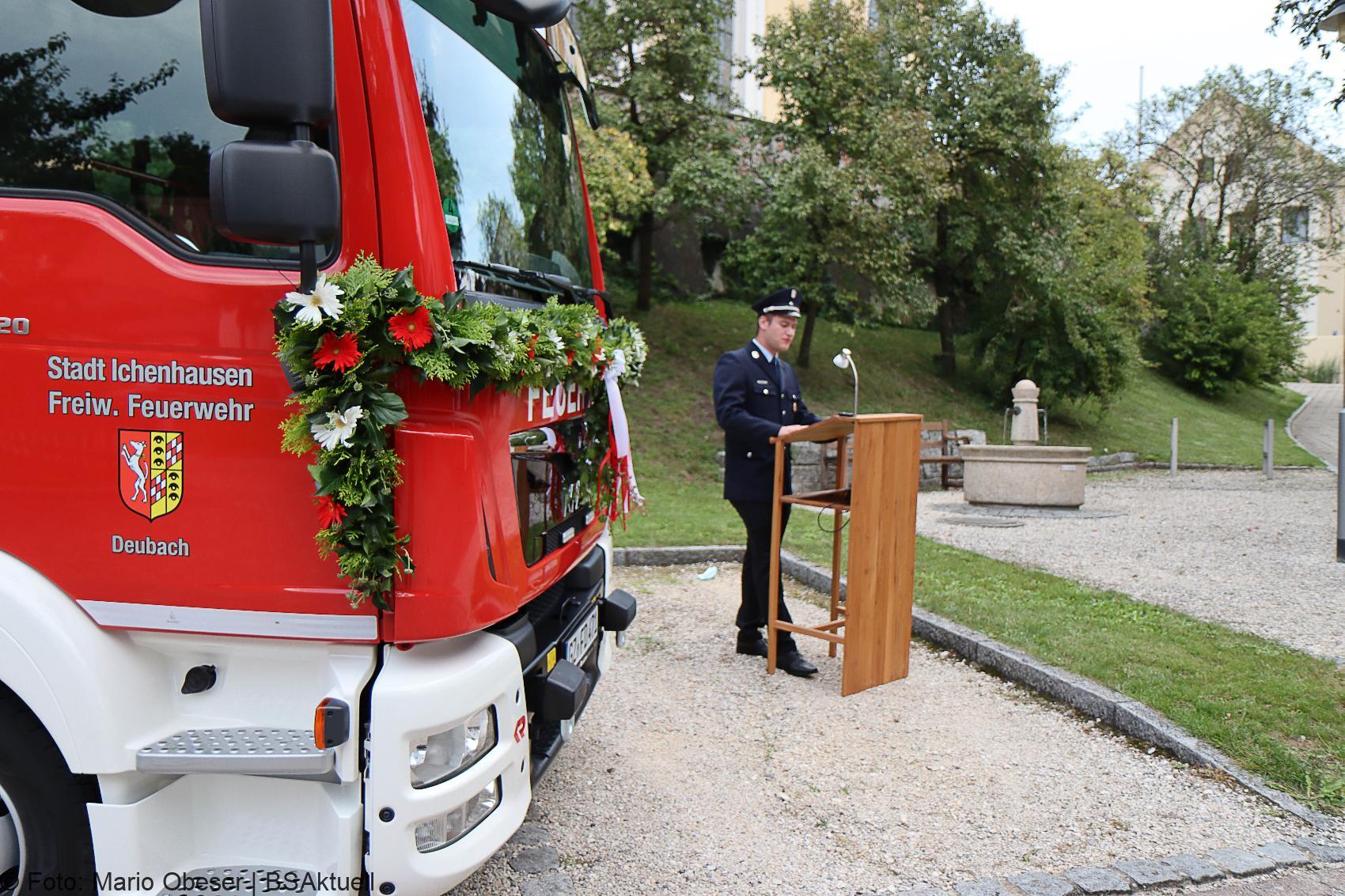 Fahrzeugweihe Feuerwehr Deubach – Kommandant Micheal Siegner 2