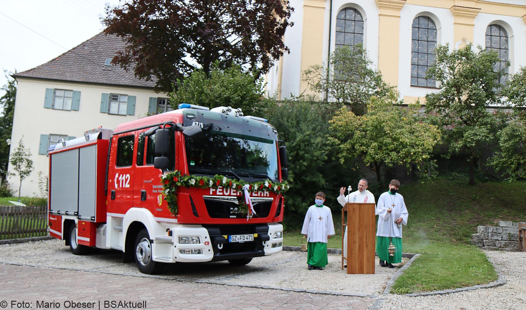 Fahrzeugweihe Feuerwehr Deubach – Pater Joachim 1