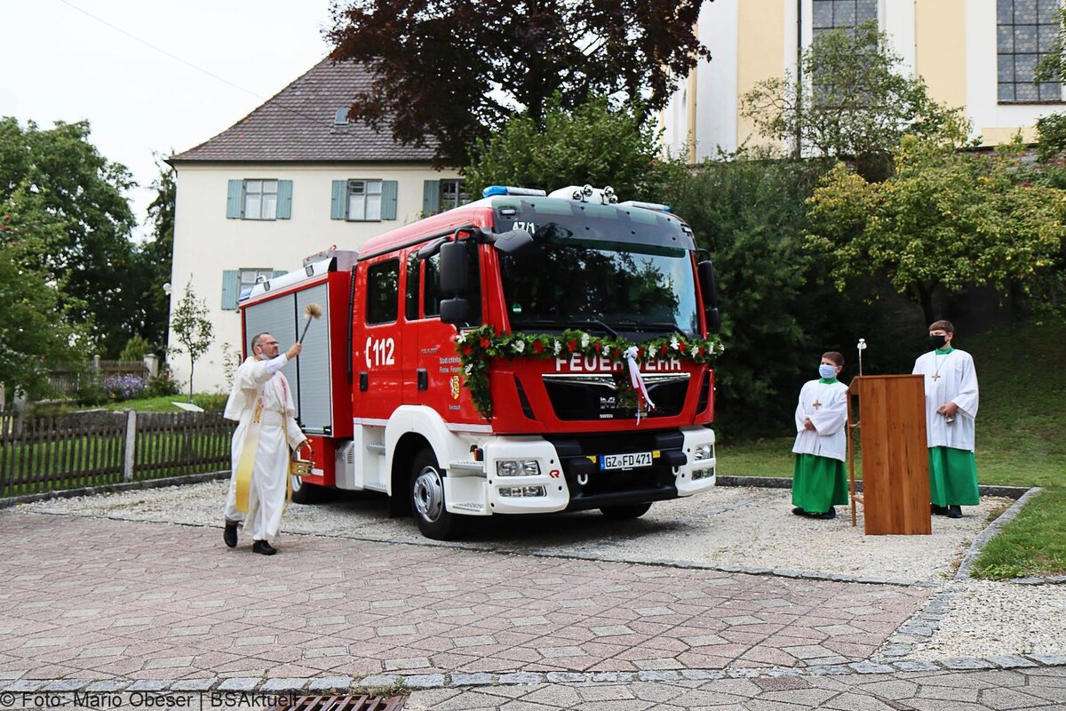 Fahrzeugweihe Feuerwehr Deubach – Pater Joachim Weihe