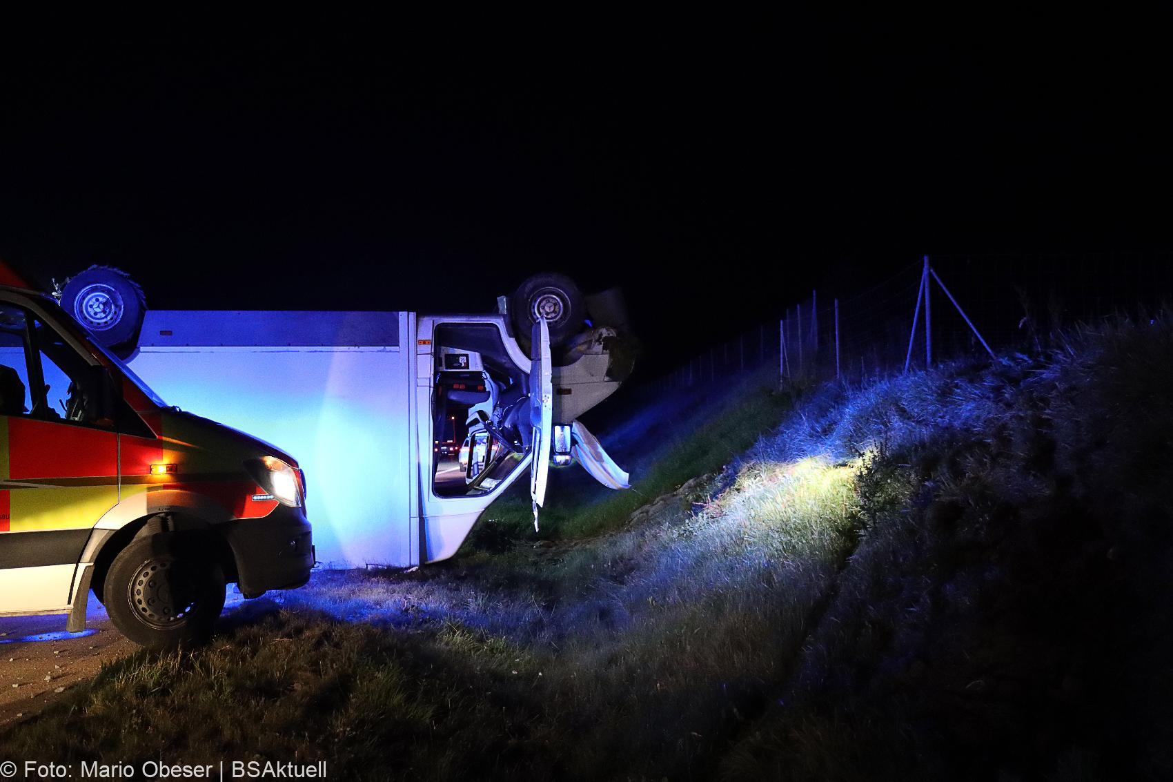 Unfall A8 Guenzburg – Burgau Transporter 16092020 2