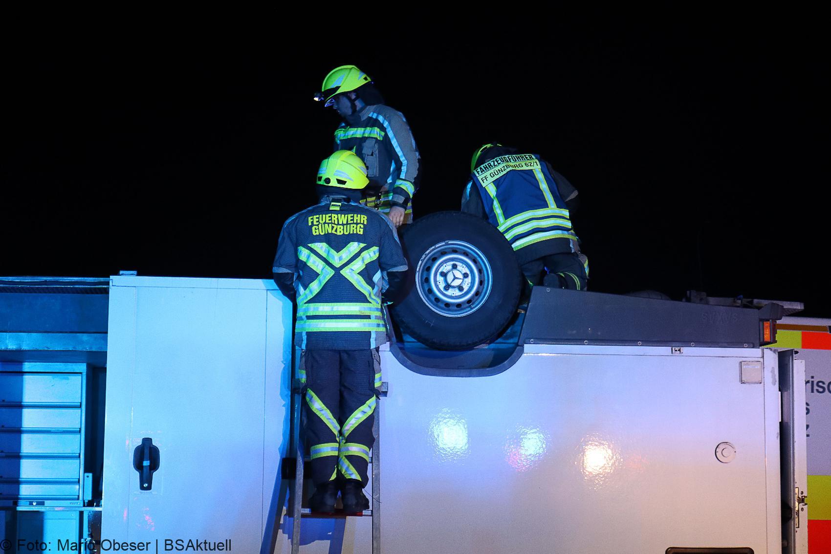 Unfall A8 Guenzburg – Burgau Transporter 16092020 20