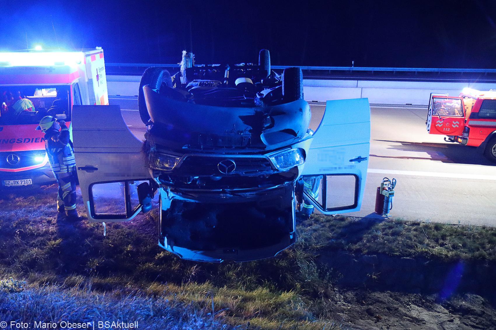 Unfall A8 Guenzburg – Burgau Transporter 16092020 5